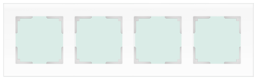 Рамка Werkel Favorit Белый матовый WL01-Frame-04 / Рамка на 4 поста (белый матовый) Белый