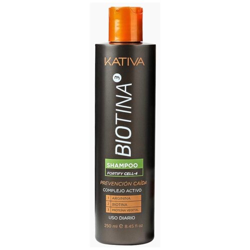 Kativa Biotina Shampoo Шампунь против выпадения волос с биотином, 250 мл.