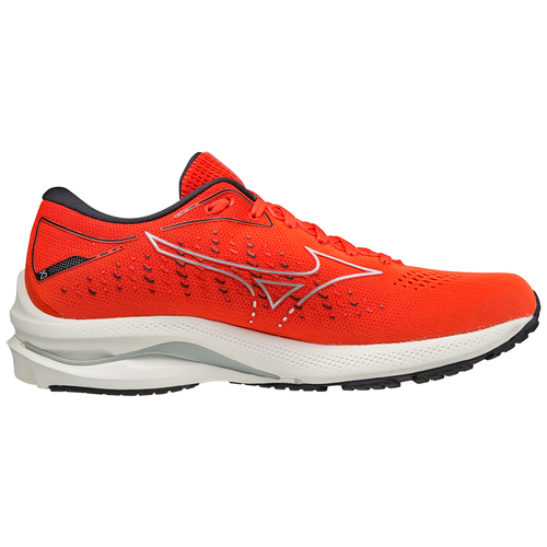 фото Беговые кроссовки mizuno wave rider 25 cherry tomato/10077c/vaporous gray (uk:8,5)