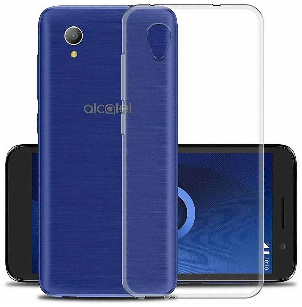 Чехол панель-накладка Чехол. ру для Alcatel 1S (2020) 5028Y ультра-тонкая полимерная из мягкого качественного силикона прозрачная