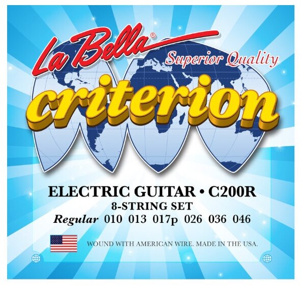 La Bella C200R Criterion Комплект струн для электрогитары 010-046