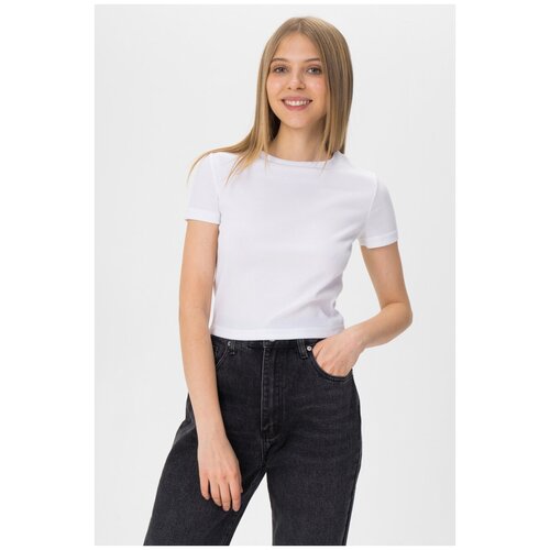 фото Футболка modis, размер l/48, белый