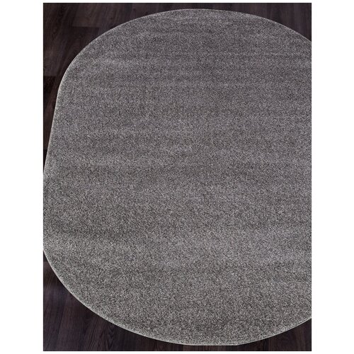 Ковер PLATINUM - Овал Серый, Однотонный, Ковер на пол, в гостиную, спальню, в ассортименте, Турция, Бельгия, Россия (100 см. на 200 см.)