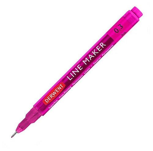 Линер Derwent Ручка капиллярная Graphik Line Maker 0.3 розовый Derwent