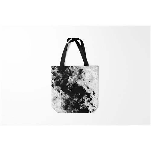 фото Сумка-шоппер / 40х40 см / популярные иллюстрации / текстуры дым burnettie