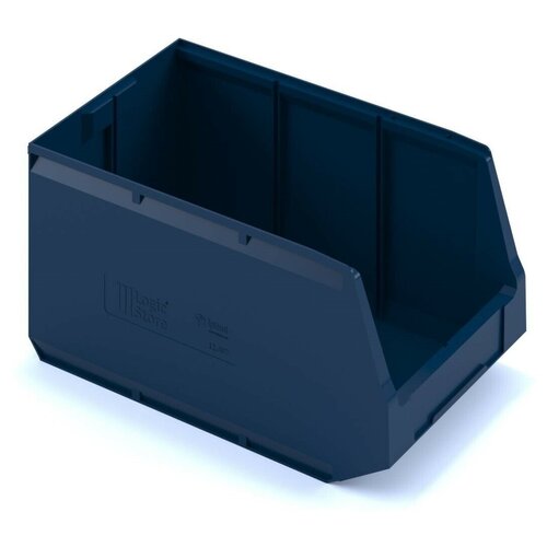 фото Ящик пластиковый iplast для хранения, 50 х 30 х 25 см, 4 шт, синий элластик-пласт