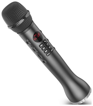Беспроводной караоке-микрофон L-598 9W, черный