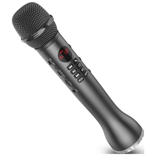 Беспроводной караоке-микрофон L-598 9W, черный bluetooth микрофон jump five 598 с мощным динамиком gold