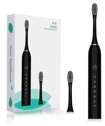 Электрическая зубная щетка Sonic Toothbrush X-3 (чёрный)