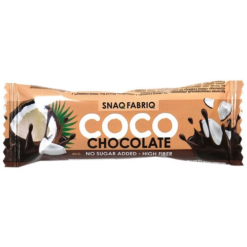 Батончик Snaq Fabriq Coco Chocolate Шоколадный Кокос, 40 г