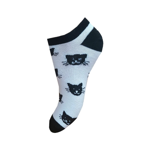 фото Носки женские котики гамма с967, чёрный, 23-25 (размер обуви 36-40)