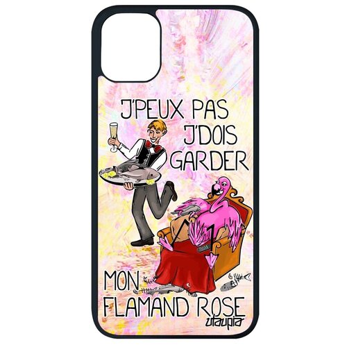 фото Защитный чехол на телефон // iphone 11 pro max // "не могу - у меня фламинго!" юмор пародия, utaupia, светло- розовый