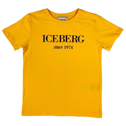 TSICE0102J, футболка, ICEBERG, Giallo, трикотаж, мальчики, размер XS