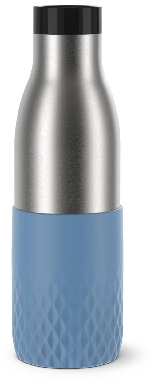 Термобутылка EMSA Bludrop, 0.5 л, серебристый/голубой - фотография № 1