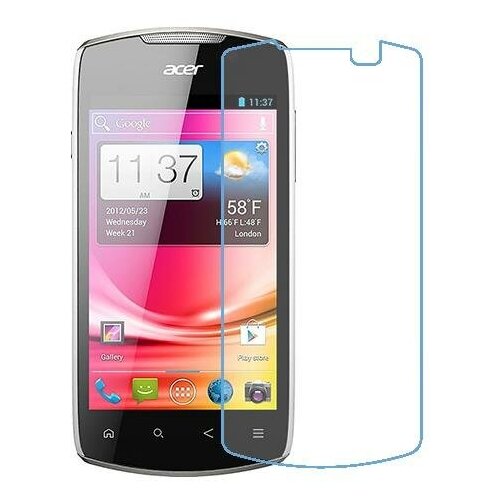 Acer Liquid Glow E330 защитный экран из нано стекла 9H одна штука