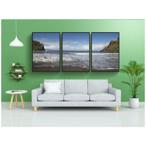 фото Набор модулных постеров для интерьера "мауи, пляж, песок" 60x90 см. в тубусе, без рамки lotsprints