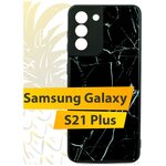Стеклянный чехол для Samsung Galaxy S21 Plus / Чехол для Самсунг Галакси Эс 21 Плюс Mix glass (Гранит) - изображение