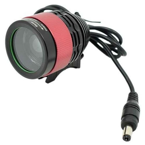 Stels Фонарь передний XM-L T6 2000 lm 9600mAh Focus lens, цвет Красный светодиодный фонарь f3 zoom cree xm l t6 1000lum usb зарядка в пластиковом кейсе