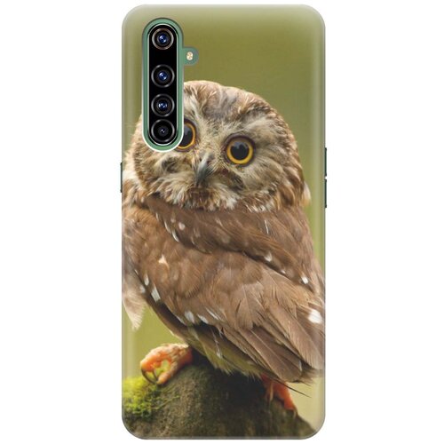фото Ультратонкий силиконовый чехол-накладка для realme x50 pro с принтом "сова на дереве" gosso