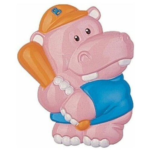 фото Клипса-держатель для пустышки canpol animals арт. 2/415 рисунок бегемотик canpol babies