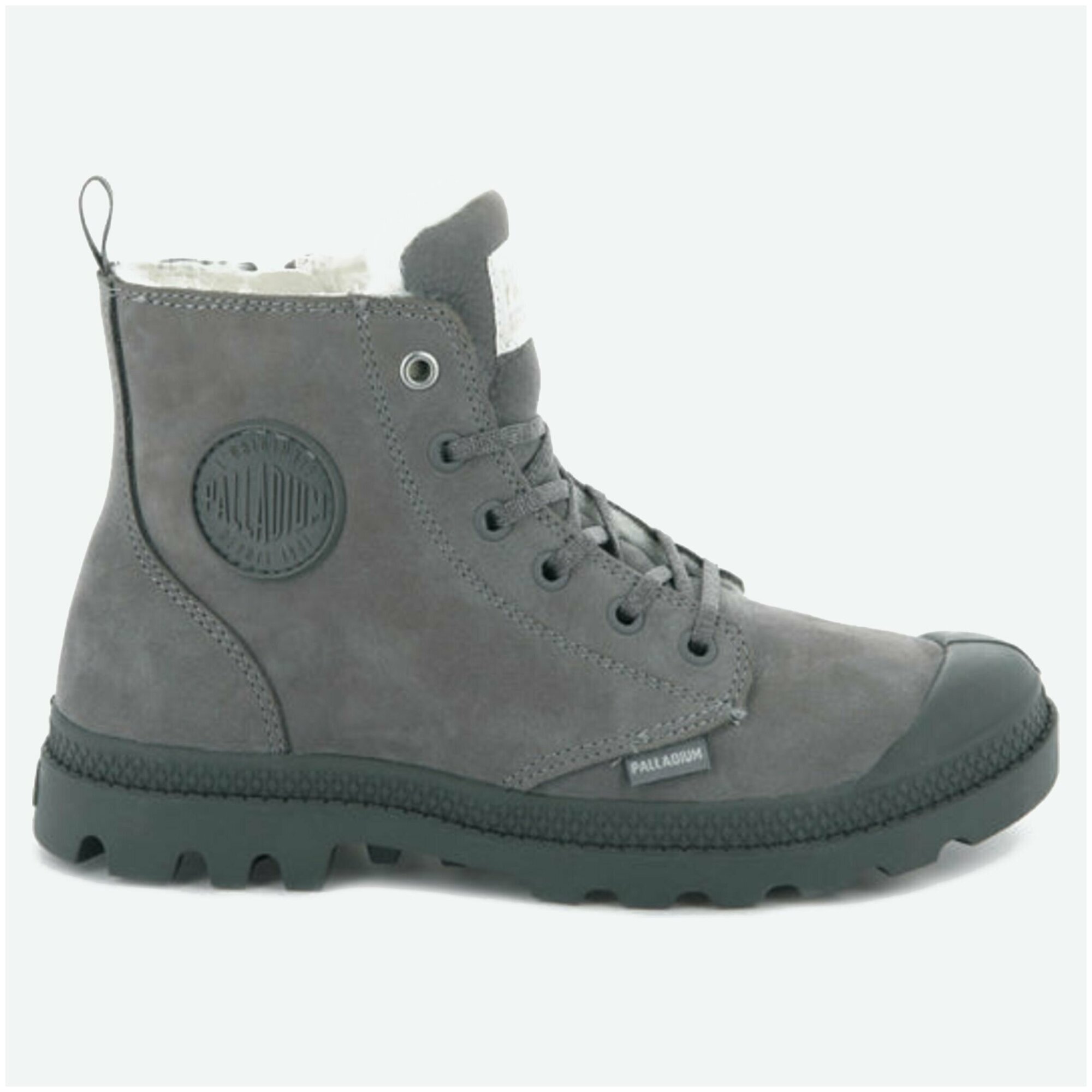 Ботинки женские Palladium Pampa Hi Zip Wl 95982-055 кожаные зимние серые 