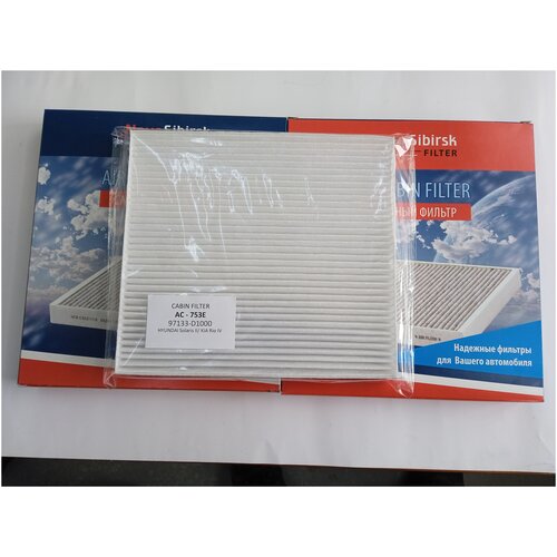 Фильтр салона АС-753Е 97133-D1000 Hyundai Creta 16-, Hyundai Solaris 17-, Kia Rio 17-, Kia Soul 19-, Kia Sportage 15-;