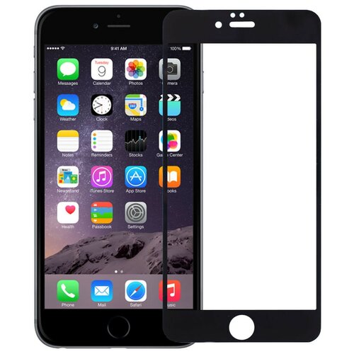 Защитное стекло / бронестекло для iPhone 6 Plus полное покрытие 10D черное защитное стекло для iphone 6 6s броня на экран