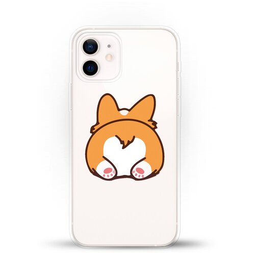 фото Силиконовый чехол корги лежит на apple iphone 12 mini andy & paul