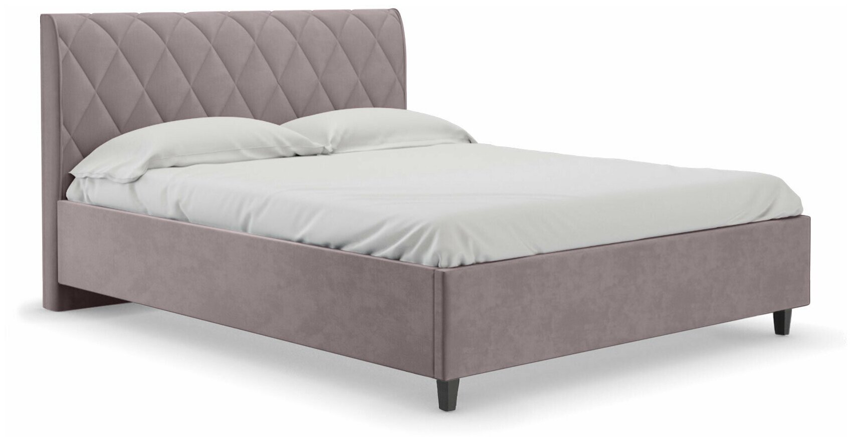 Кровать с подъемным механизмом Первый Мебельный Фостер Розовый, велюр 160х200 см