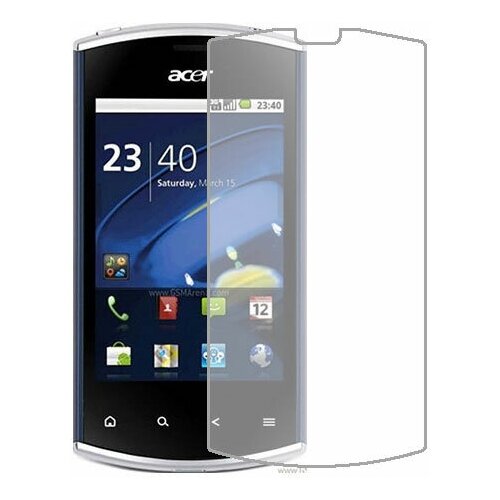 Acer Liquid mini E310 защитный экран Гидрогель Прозрачный (Силикон) 1 штука