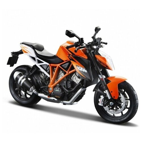 Maisto Мотоцикл 1:12 KTM 1290 Super Duke, оранжевый конструктор мотоцикл ktm 250 duke