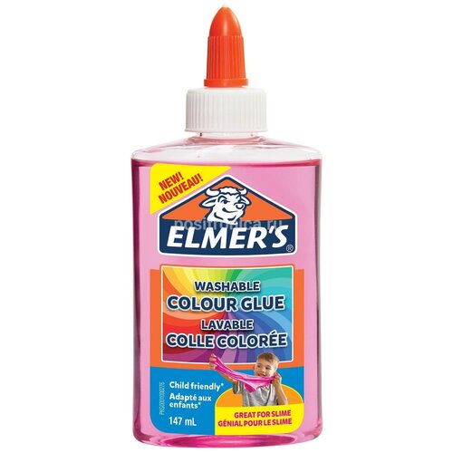 Клей-гель Elmers 2109496 для изготовления слаймов, розовый