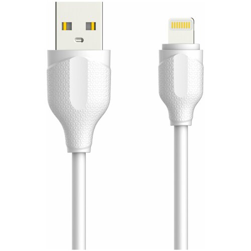 Кабель LDNIO LS371/ USB Lightning/ 1m/ 2.1A/ медь: 60 жил/ белый