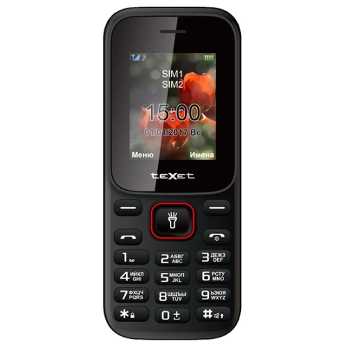 фото Мобильный телефон texet tm-128 черный