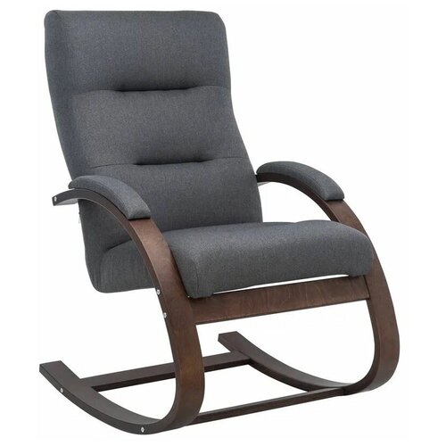 Кресло-качалка Милано (Орех текстура/ткань Малмо 95)