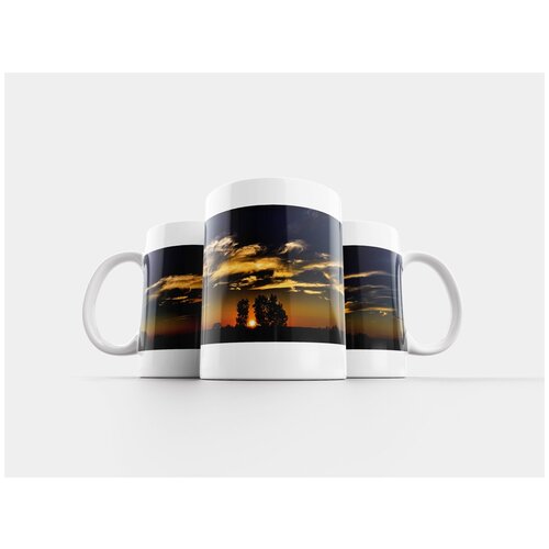 фото Кружка "панорама, заход солнца, небеса" 320 мл lotsprints