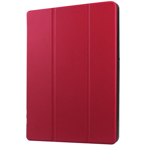 фото Чехол-обложка mypads для samsung galaxy tab a 9.7 sm-t550 тонкий умный кожаный на пластиковой основе с трансформацией в подставку красный