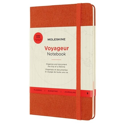 Блокнот Moleskine Voyageur 115x175, 104 листа VN002F6, оранжевый