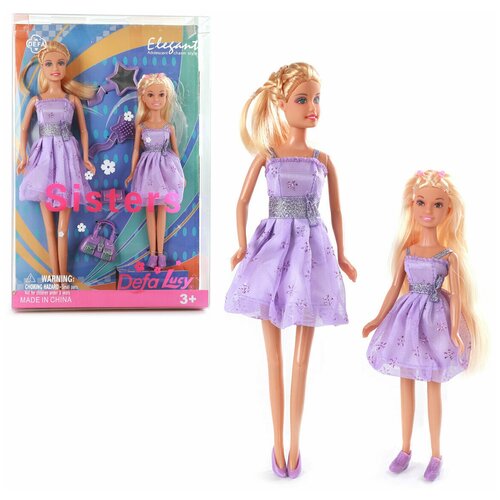 Куклы VELD CO 72531 Сестры в фиолетовых платьях