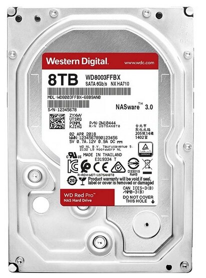 Жесткий диск Western Digital WD Red Pro 8 ТБ WD8003FFBX