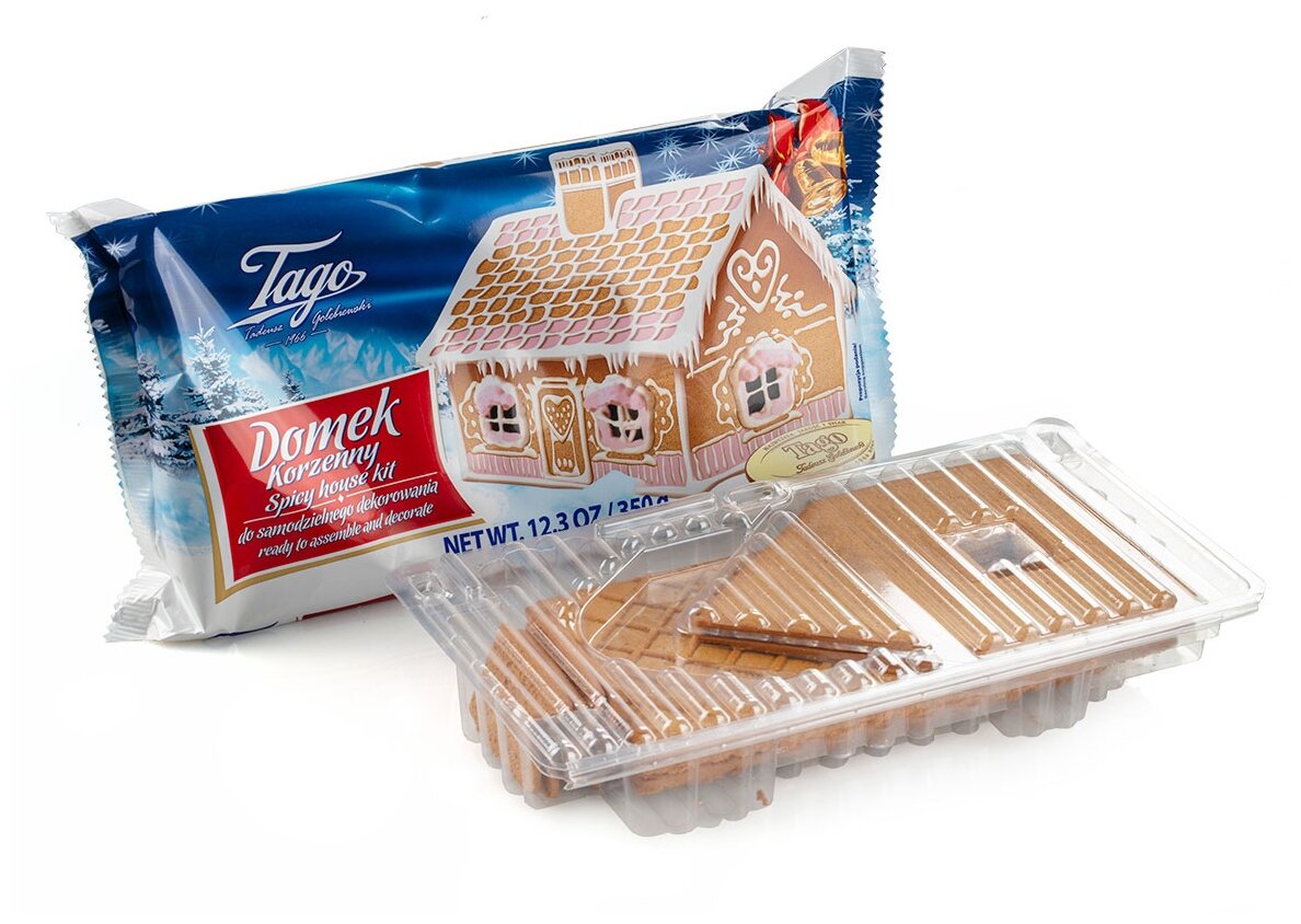 Пряничный домик Tago Ginger Cooki House Kit, 350 гр - фотография № 3