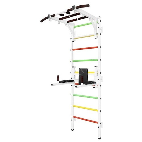 Шведская стенка с турником Рукоход, брусьями и упорами под штангу Asta48 Белая шведская стенка с турником рукоход и упорами под штангу arizona95 белая