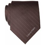 Коричневый мужской галстук Calvin Klein 10215 - изображение