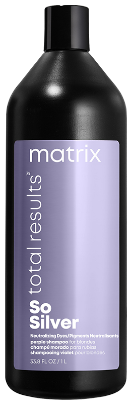 Matrix Шампунь Total Results So Silver для нейтрализации желтизны осветленных волос, 1000 мл