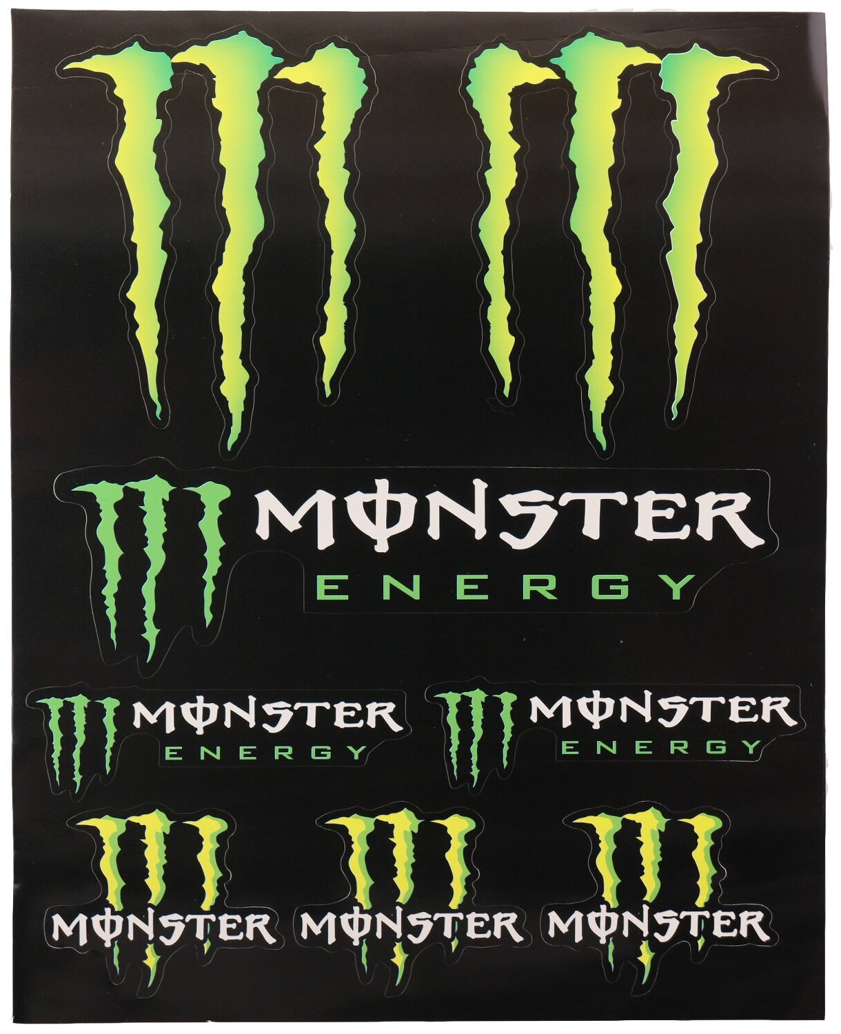 Наклейки (набор) спонсор MONSTER ENERGY (25х21см) (#5519)