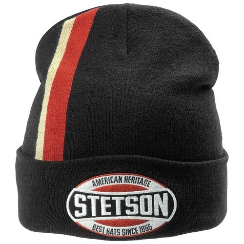 фото Шапка stetson арт. 8599107 beanie american (черный), размер uni