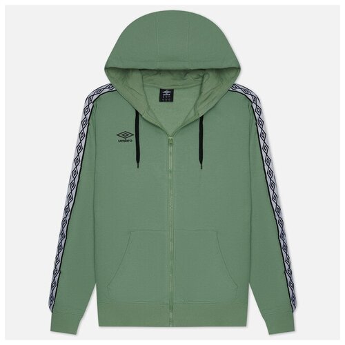 Мужская толстовка Umbro FW Taped Zip Hoodie зелёный, Размер XL