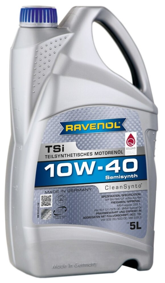 Моторное масло Ravenol TSI 10W-40 полусинтетическое 5 л 4014835724150