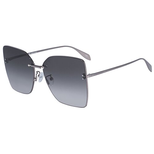 Солнцезащитные очки Alexander McQueen, серый, бесцветный alexander mcqueen am0348s 001