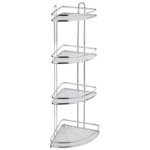 Полка для ванной Fora Floria угловая четырехъярусная 835х260х260 мм металл хром FOR-20056553 5199₽